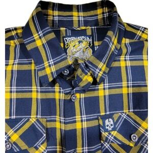 Born Scum Flannel Shirt Large Multicolor Ship Wrecked Flannel Idaho Workwear